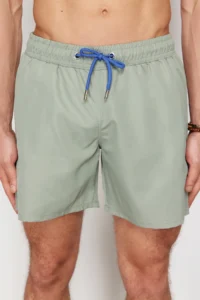 MAN Light Khaki Basic Standard Size Swimsuit Swim Shorts - Image 4