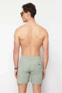 MAN Light Khaki Basic Standard Size Swimsuit Swim Shorts - Image 5
