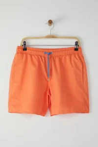 MAN Light Orange Basic Standard Size Swim Shorts - Image 5