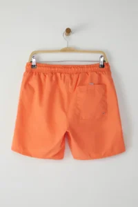 MAN Light Orange Basic Standard Size Swim Shorts - Image 8