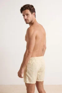 MAN Yellow Tropik Printed Standard Size Swimsuit Swim Shorts - Image 5