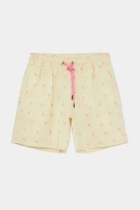 MAN Yellow Tropik Printed Standard Size Swimsuit Swim Shorts - Image 7
