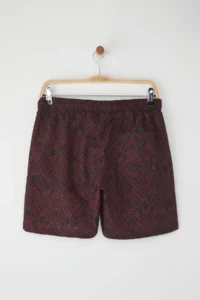 MAN Black-Orange Standard Size Geometric Swimsuit Swim Shorts - Image 9
