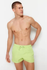 MAN Light Green Ekstra Short Basic Swimsuit Swim Shorts - Image 2