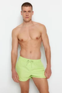 MAN Light Green Ekstra Short Basic Swimsuit Swim Shorts - Image 3