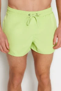 MAN Light Green Ekstra Short Basic Swimsuit Swim Shorts - Image 4