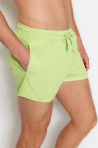 MAN Light Green Ekstra Short Basic Swimsuit Swim Shorts - Image 5