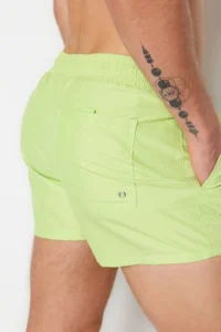 MAN Light Green Ekstra Short Basic Swimsuit Swim Shorts - Image 8