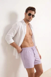 MAN Lilac Ekstra Short Basic Swimsuit Swim Shorts - Image 2