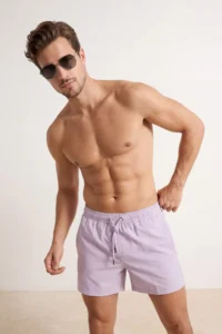 MAN Lilac Ekstra Short Basic Swimsuit Swim Shorts - Image 4