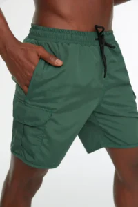 MAN Green Cargo with pocket Standard Size Swim Shorts - Image 3