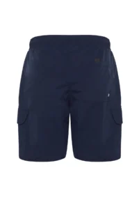 MAN Navy Blue Cargo with pocket Standard Size Swimsuit Swim Shorts - Image 12