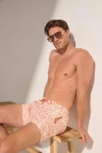 MAN Orange Regular Men Swimsuit Swim Shorts