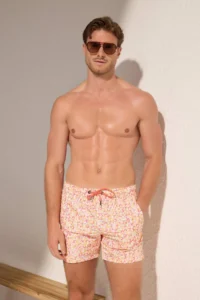 MAN Orange Regular Men Swimsuit Swim Shorts - Image 2