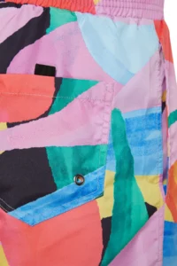 MAN Multicolored Standard Abstract Patterned Swimsuit Swim Shorts - Image 6