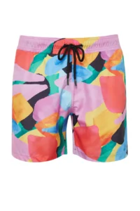 MAN Multicolored Standard Abstract Patterned Swimsuit Swim Shorts - Image 8