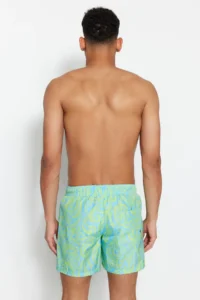 MAN Multicolored Standard Ebru pattern Swim Shorts - Image 5