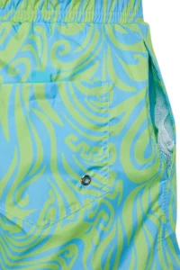 MAN Multicolored Standard Ebru pattern Swim Shorts - Image 6