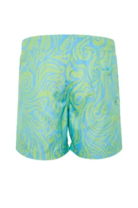 MAN Multicolored Standard Ebru pattern Swim Shorts - Image 8