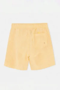 MAN Yellow-WHITE Striped seersucker Material Normal Size Regular Fit Swimsuit Swim Shorts - Image 3