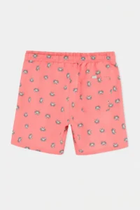 MAN Salmon Standard Fit Patterned Crab Patterned Swim Shorts - Image 3