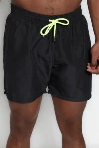 MAN Black Plus Size Standard Fit Swim Shorts - Image 11