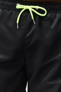 MAN Black Plus Size Standard Fit Swim Shorts - Image 4