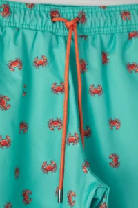 MAN MINT Standard Size Crab Printed Plus Size Swim Shorts - Image 2