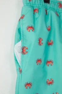 MAN MINT Standard Size Crab Printed Plus Size Swim Shorts - Image 3