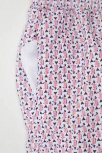 MAN Red Standard Fit MARINE Themed Fish Printed Swimsuit Swim Shorts - Image 6