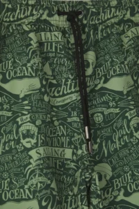 MAN Khaki Plus Size Patterned Swim Shorts - Image 5