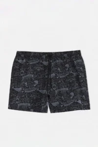 MAN Black Men Plus Size Swim Shorts