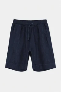 MAN Navy Blue Waist tied up Loose DENIM Shorts & Bermuda