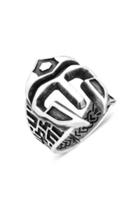 The Collection Helmet Silver Plated Adjustable Ring - Image 5