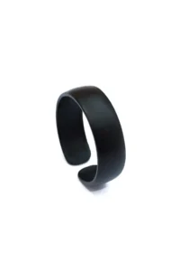 The Collection Ring Knight Adjustable Black-Silver Ring Set - Image 3
