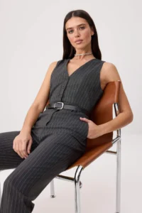 TRENDYOLMİLLA Gray Arched  Pipe Both Jumpsuit - Image 2