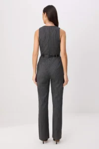 TRENDYOLMİLLA Gray Arched  Pipe Both Jumpsuit - Image 4