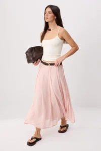 TRENDYOLMİLLA Ecru Fitted Square Neck Thin Sleeveless Sleeveless Polyamide Knitting Tank Top - Image 2