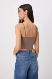 TRENDYOLMİLLA Mink-Ecru 2 Sets Fitted V-neck Thin Sleeveless Knitting Tank Top - Image 4