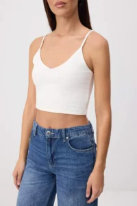 TRENDYOLMİLLA Mink-Ecru 2 Sets Fitted V-neck Thin Sleeveless Knitting Tank Top - Image 6