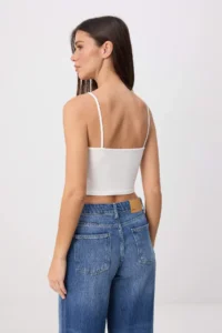 TRENDYOLMİLLA Mink-Ecru 2 Sets Fitted V-neck Thin Sleeveless Knitting Tank Top - Image 7