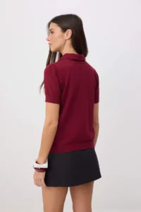TRENDYOLMİLLA Burgundy Scarf Detailed Premium Yarn/ Special Yarn Knitwear Blouse - Image 4
