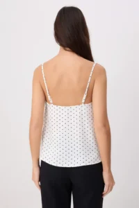 TRENDYOLMİLLA WHITE Satin Polka Dot Lace Blouse - Image 4
