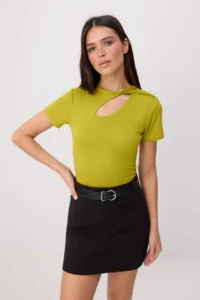 TRENDYOLMİLLA Oil Green Knitting Blouse
