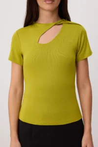 TRENDYOLMİLLA Oil Green Knitting Blouse - Image 3