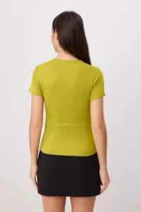 TRENDYOLMİLLA Oil Green Knitting Blouse - Image 4
