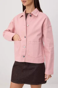 TRENDYOLMİLLA Pink Regular DENIM Jacket - Image 4