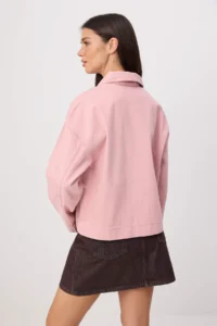 TRENDYOLMİLLA Pink Regular DENIM Jacket - Image 5