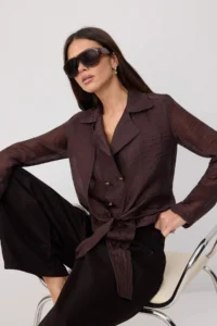 TRENDYOLMİLLA Brown  Jacket - Image 2
