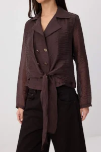 TRENDYOLMİLLA Brown  Jacket - Image 3